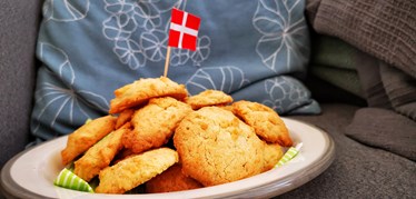 Selbstgemachte dänische Buttercookies im Ferienhaus